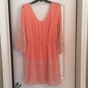 Francesca's coral detailed dress